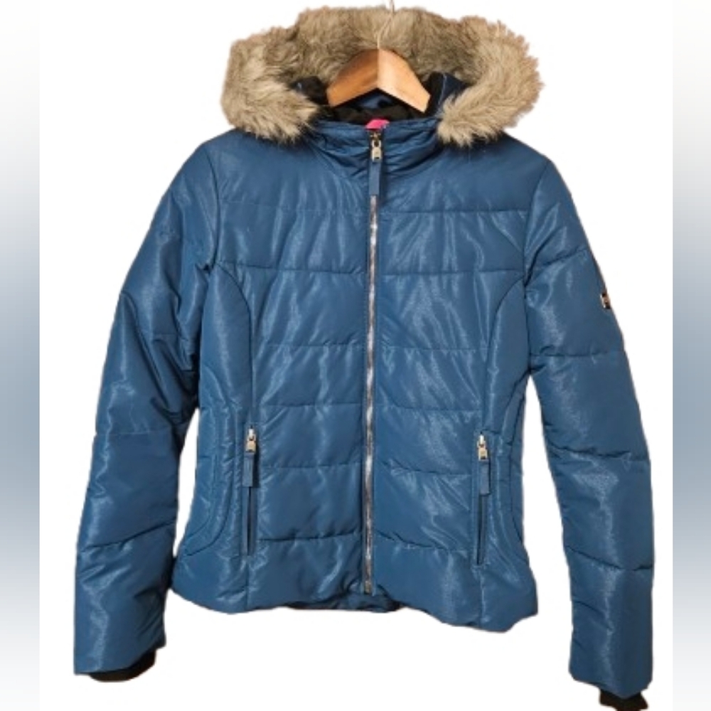 Obermeyer Bombshell Faux Fur Trim Insulated Water Resistant Puffer Ski Jacket